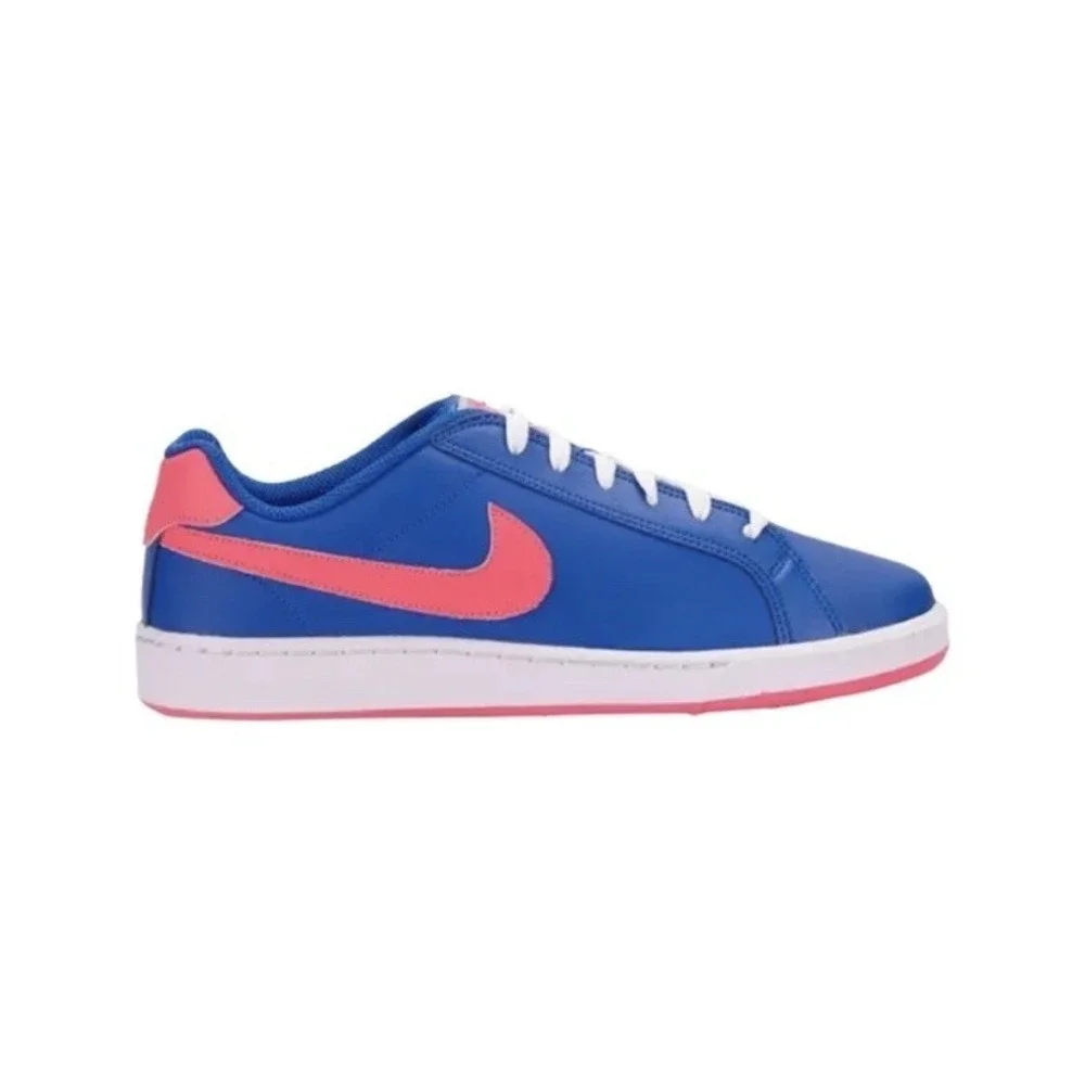 Nike Court Majestic Sneakers Womens Size 7 Neon Blue‎ Pink Hickies No Tie Laces